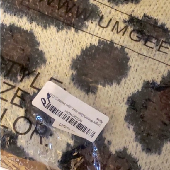 Umgee Fuzzy Eyelash Leopard Longline Open Front Cardi Cardigan Sweater - Picture 12 of 13